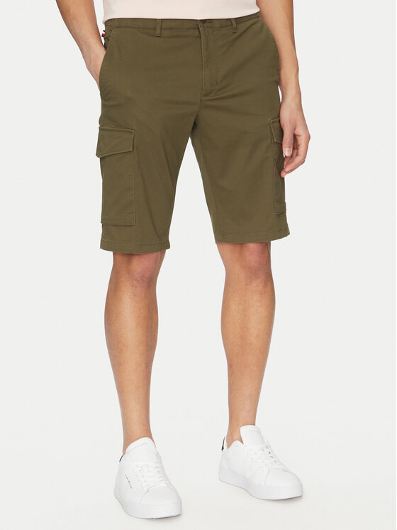 Tommy Hilfiger Шорти от плат John MW0MW31244 Каки Regular Fit за Мъже цена