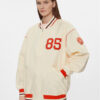 Tommy Hilfiger Яке бомбър Baseball WW0WW40477 Бежов Oversize за Жени цена