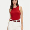 Tommy Hilfiger топ WW0WW38635 Червен Slim Fit за Жени цена