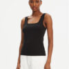 Tommy Hilfiger топ WW0WW45444 Черен Slim Fit за Жени цена