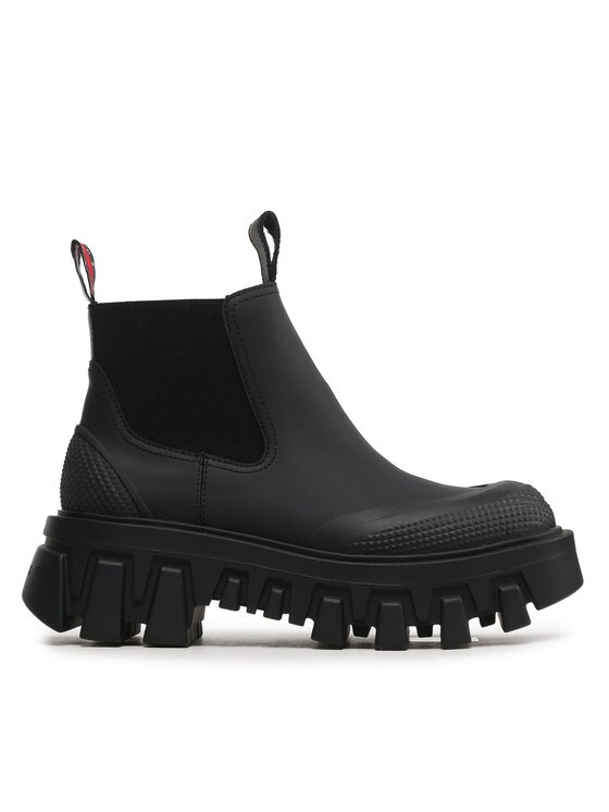 Tommy Jeans Боти тип челси Tjw Rubber Rain Boot EN0EN02234 Черен за Жени цена