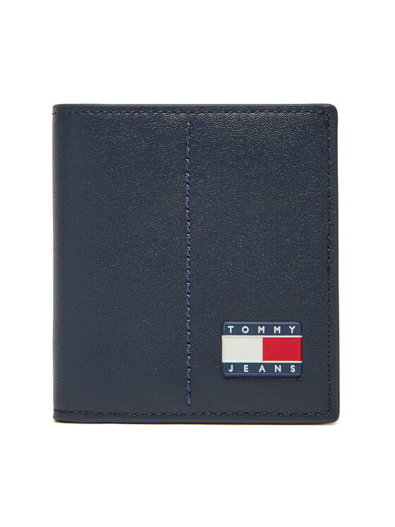 Tommy Jeans Голям мъжки портфейл Tjm Heritage Leather Cc & Coin AM0AM13408 Тъмносин за Мъже цена