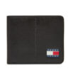 Tommy Jeans Голям мъжки портфейл Tjm Heritage Leather Cc Wallet AM0AM13409 Черен за Мъже цена