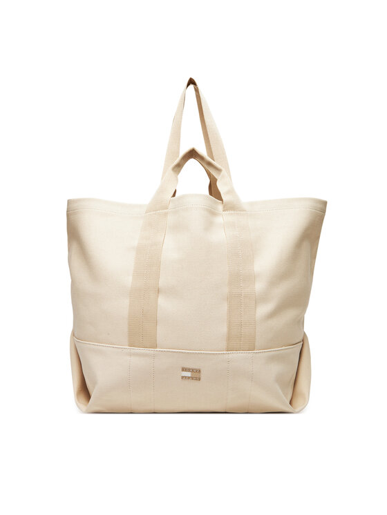 Tommy Jeans Дамска чанта Tjw Tote Edition Canvas AW0AW17542 Бежов за Жени цена