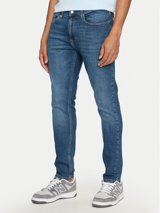 Tommy Jeans Дънки Austin DM0DM20173 Син Slim Fit за Мъже цена