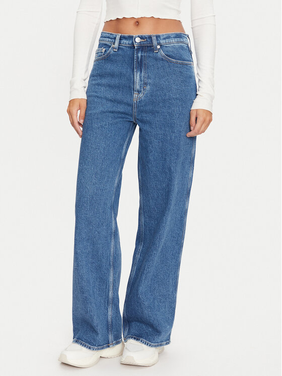 Tommy Jeans Дънки Claire DW0DW19617 Син Wide Leg за Жени цена