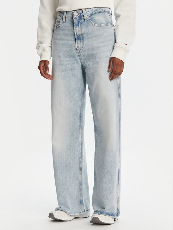 Tommy Jeans Дънки Claire DW0DW21291 Син Wide Leg за Жени цена