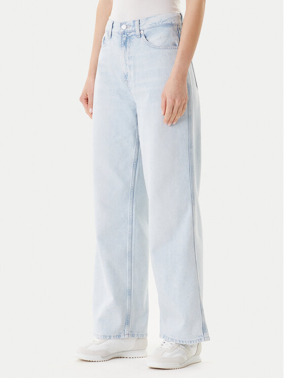 Tommy Jeans Дънки Claire DW0DW21378 Син Wide Leg за Жени цена