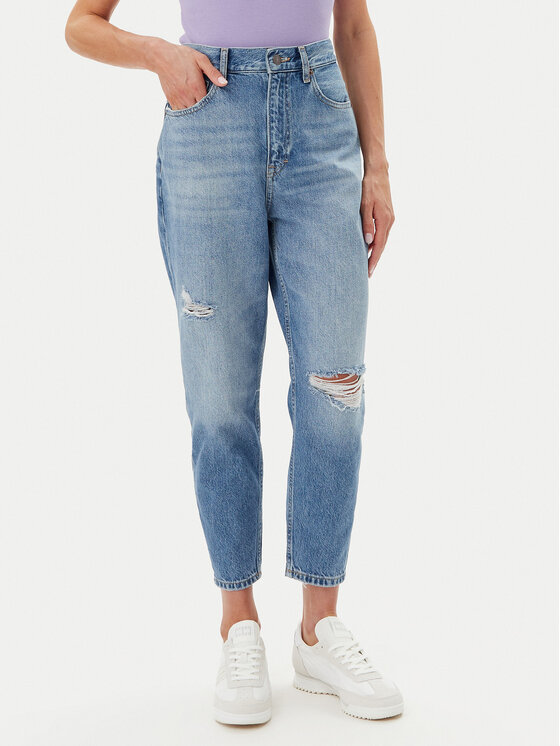 Tommy Jeans Дънки DW0DW20040 Син Mom Fit за Жени цена