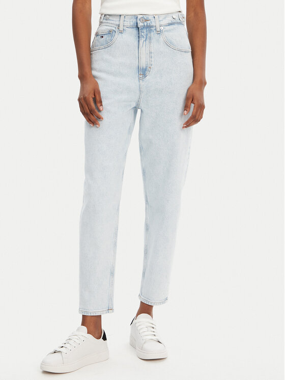 Tommy Jeans Дънки DW0DW20496 Син Mom Fit за Жени цена
