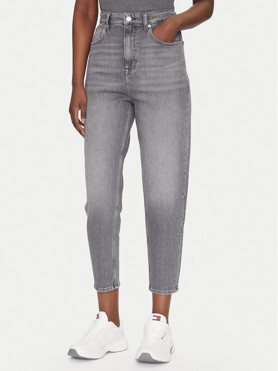 Tommy Jeans Дънки DW0DW20648 Сив Mom Fit за Жени цена