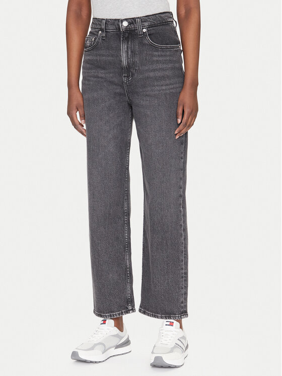 Tommy Jeans Дънки Layla DW0DW20646 Черен Straight Fit за Жени цена