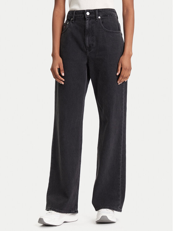 Tommy Jeans Дънки Mia DW0DW20455 Черен Relaxed Fit за Жени цена