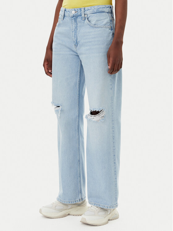 Tommy Jeans Дънки Mia DW0DW21282 Син Relaxed Fit за Жени цена