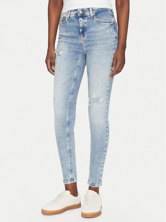 Tommy Jeans Дънки Nora DW0DW20024 Син Skinny Fit за Жени цена