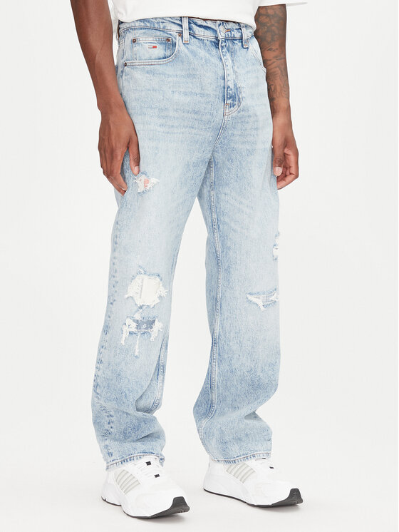 Tommy Jeans Дънки Otis DM0DM21026 Син Straight Fit за Мъже цена