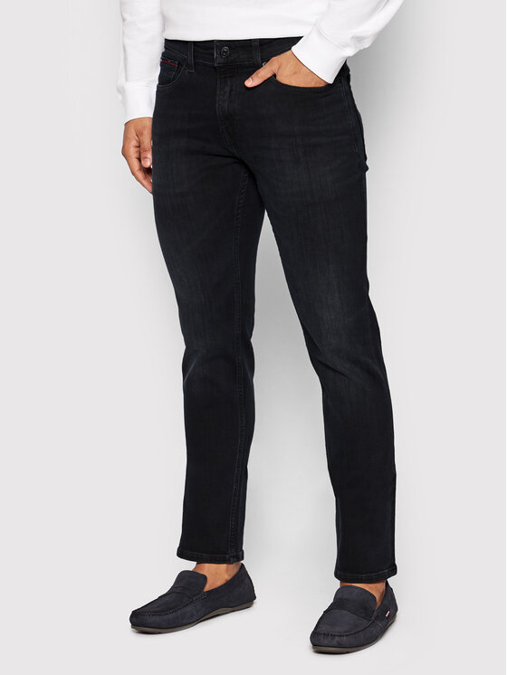 Tommy Jeans Дънки Scanton DM0DM09561 Черен Slim Fit за Мъже цена