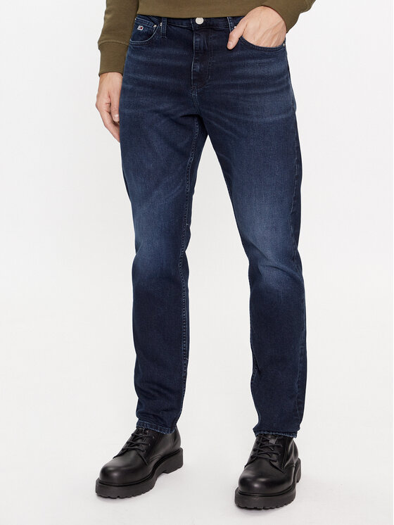 Tommy Jeans Дънки Scanton DM0DM17438 Тъмносин Slim Fit за Мъже цена