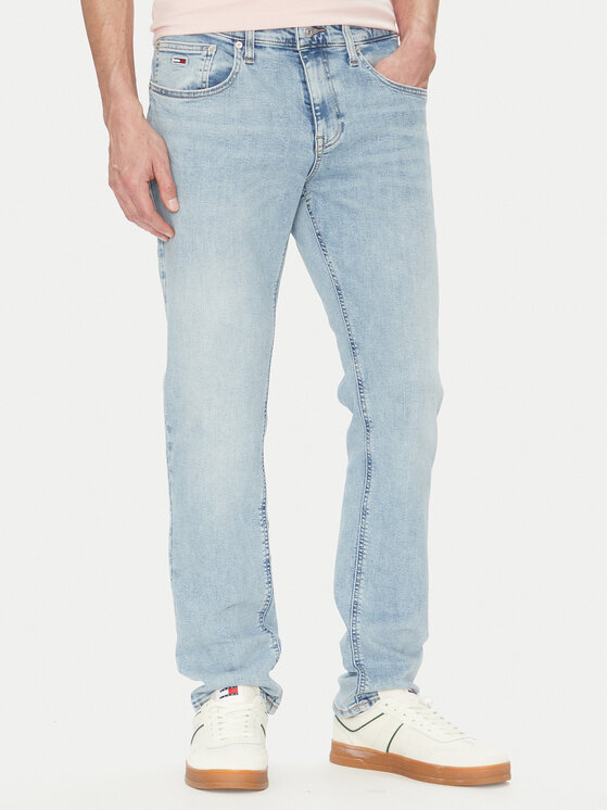 Tommy Jeans Дънки Scanton DM0DM20985 Светлосиньо Slim Fit за Мъже цена