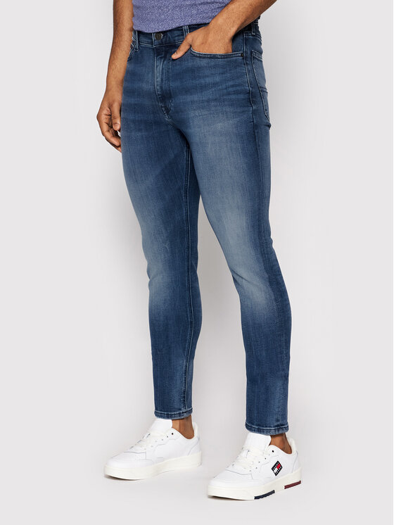 Tommy Jeans Дънки Simon DM0DM09563 Тъмносин Skinny Fit за Мъже цена