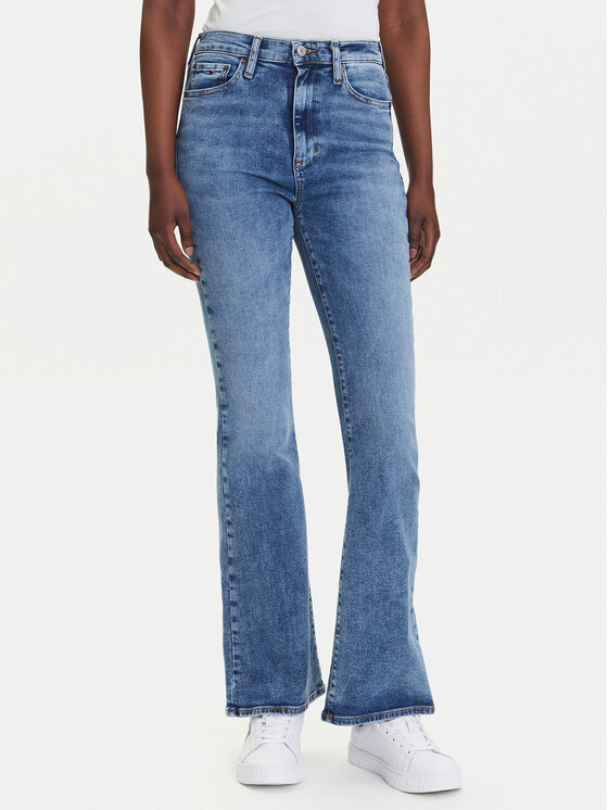 Tommy Jeans Дънки Sylvia DW0DW20654 Син Flare Fit за Жени цена