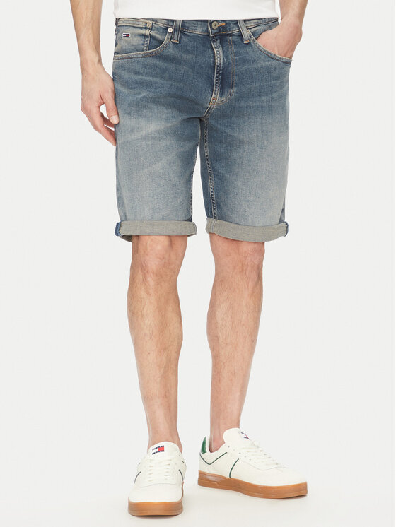 Tommy Jeans Дънкови шорти DM0DM20948 Син Regular Fit за Мъже цена