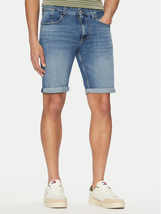 Tommy Jeans Дънкови шорти Ronnie DM0DM20961 Син Slim Fit за Мъже цена