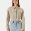 Tommy Jeans Дънково яке Flag DW0DW21431 Бежов Regular Fit за Жени цена