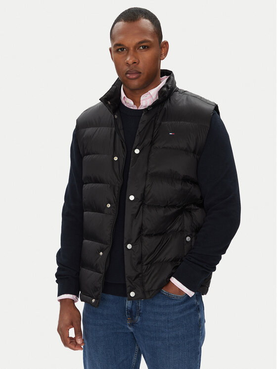 Tommy Jeans Елек DM0DM21777 Черен Regular Fit за Мъже цена