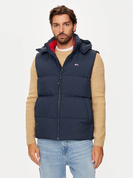 Tommy Jeans Елек Essential DM0DM20465 Тъмносин Regular Fit за Мъже цена