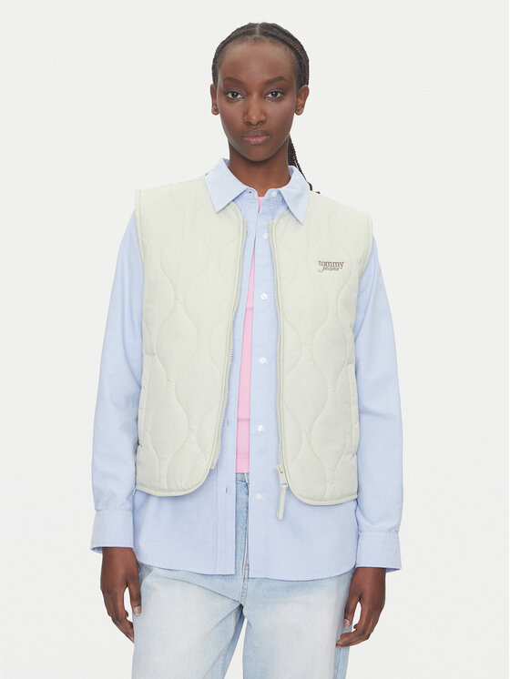Tommy Jeans Жилетка за костюм Onion DW0DW21184 Зелен Regular Fit за Жени цена