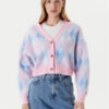 Tommy Jeans Кардиган Argyle DW0DW21180 Розов Relaxed Fit за Жени цена