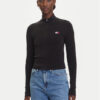Tommy Jeans Кардиган DW0DW20967 Черен Slim Fit за Жени цена