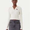 Tommy Jeans Кардиган DW0DW20974 Екрю Slim Fit за Жени цена
