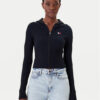 Tommy Jeans Кардиган DW0DW20974 Черен Slim Fit за Жени цена