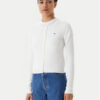 Tommy Jeans Кардиган Essential DW0DW20976 Екрю Regular Fit цвят на ниска цена
