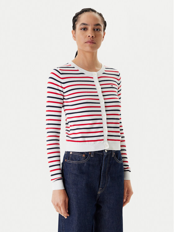 Tommy Jeans Кардиган Essential DW0DW20976 Цветен Regular Fit за Жени цена