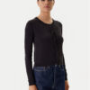 Tommy Jeans Кардиган Essential DW0DW20976 Черен Regular Fit за Жени цена
