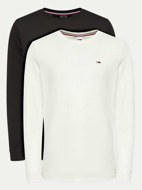 Tommy Jeans Комплект 2 блузи с дълъг ръкав DM0DM18438 Цветен Slim Fit за Мъже цена