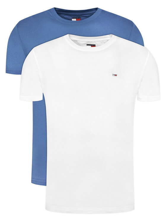 Tommy Jeans Комплект 2 тишъртки DM0DM20687 Цветен Slim Fit за Мъже цена