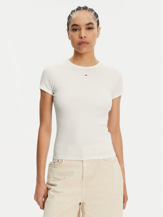 Tommy Jeans Комплект 2 тишъртки DW0DW21430 Цветен Slim Fit за Жени цена