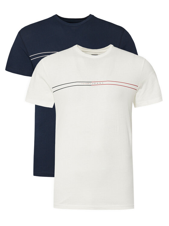 Tommy Jeans Комплект 2 тишъртки Entry Graphic DM0DM21902 Цветен Slim Fit за Мъже цена