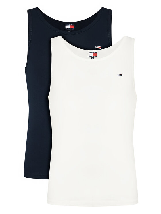 Tommy Jeans Комплект от 2 броя топове DM0DM20769 Цветен Slim Fit за Мъже цена