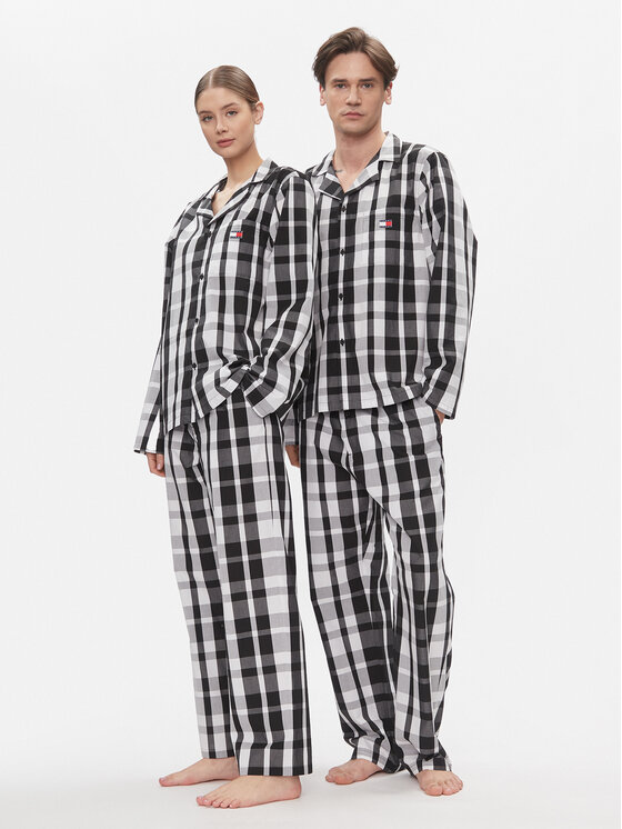 Tommy Jeans Пижама UU0UU00084 Черен Regular Fit за Унисекс цена