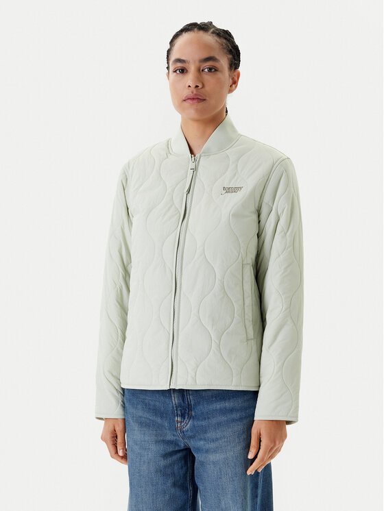 Tommy Jeans Преходно яке DW0DW20962 Зелен Regular Fit за Жени цена