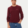 Tommy Jeans Пуловер Essential DM0DM18370 Бордо Slim Fit за Мъже цена