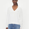 Tommy Jeans Пуловер Essential DW0DW19888 Бял Regular Fit за Жени цена