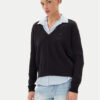 Tommy Jeans Пуловер Essential DW0DW19888 Черен Regular Fit за Жени цена