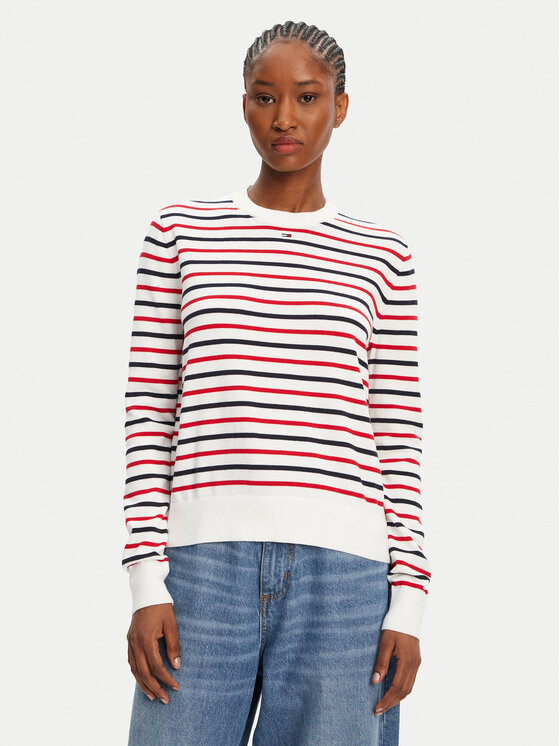 Tommy Jeans Пуловер Essential DW0DW20159 Цветен Regular Fit за Жени цена