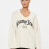 Tommy Jeans Пуловер Grunge DW0DW16530 Екрю Oversize за Жени цена